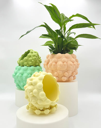 Flower Pot ROUND & ROUND (Yellow soft)